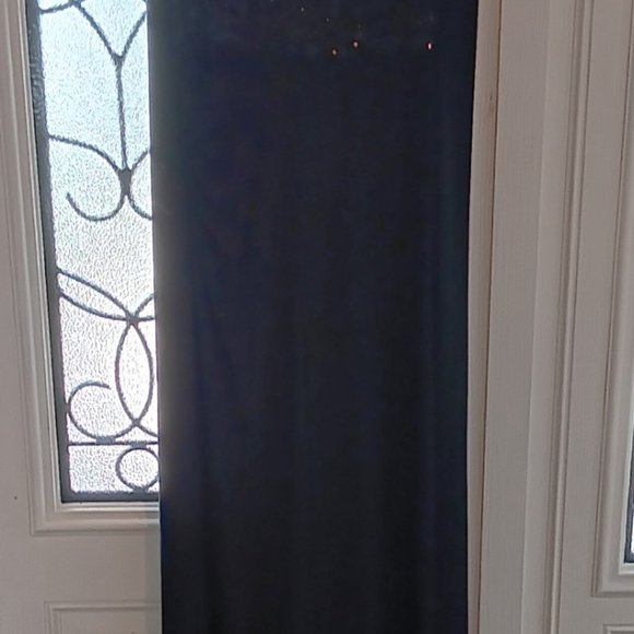 RALPH LAUREN WOMEN'S BLACK SLEEVELESS GOWN FEATURING SCOOP NECK SEQUIN TOP - Picture 2 of 5